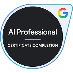 Credly Badge: Google AI Professional Certificate