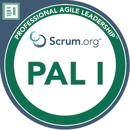 Credly Badge: Professional Agile Leadership I