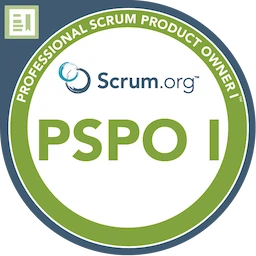 Credly Badge: Professional Scrum Product Owner I